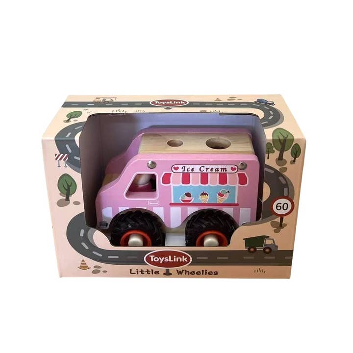 ToysLink - Wholesale Toy Car/Truck - Kids - Wooden Ice Cream Van5