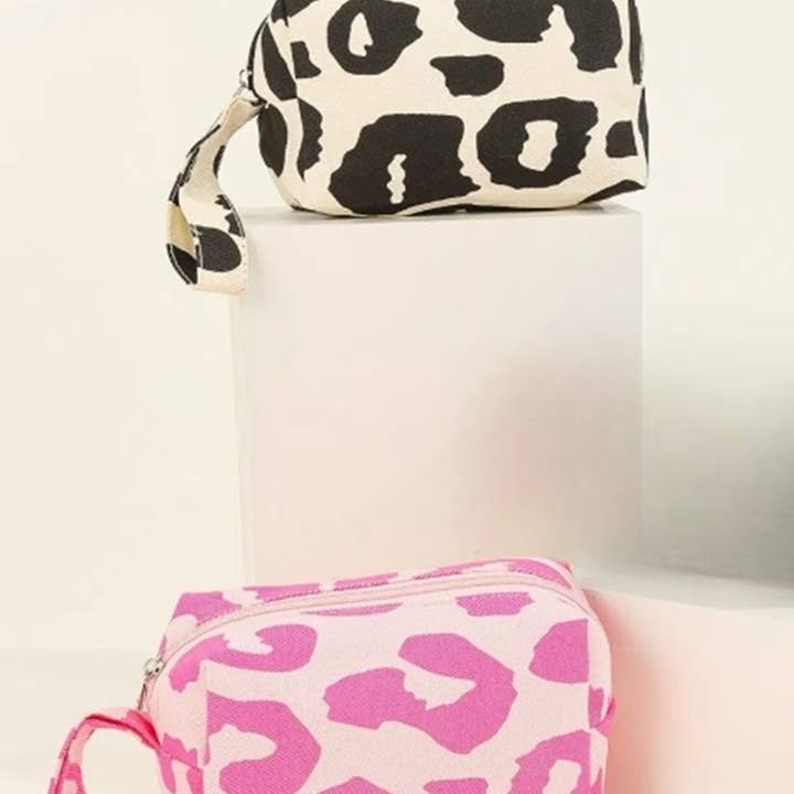 42POPS - Wholesale Makeup/Cosmetic Bag - ,,.....SI-26716 Leopard Print Cosmetic Makeup Travel Bag