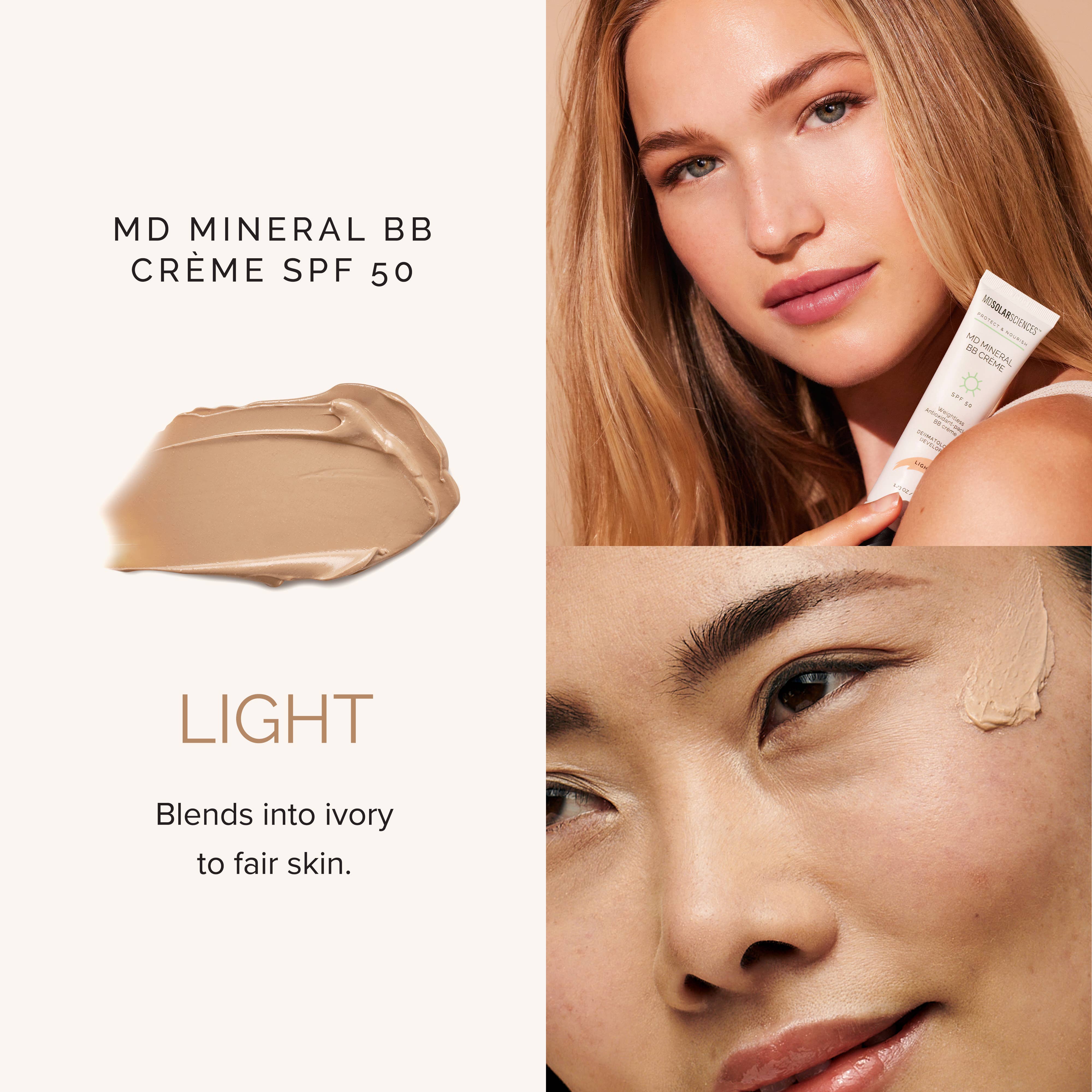 MDSolarSciences - Wholesale BB/CC Cream - MD Mineral BB Crème SPF 50 Light Tinted Sunscreen2