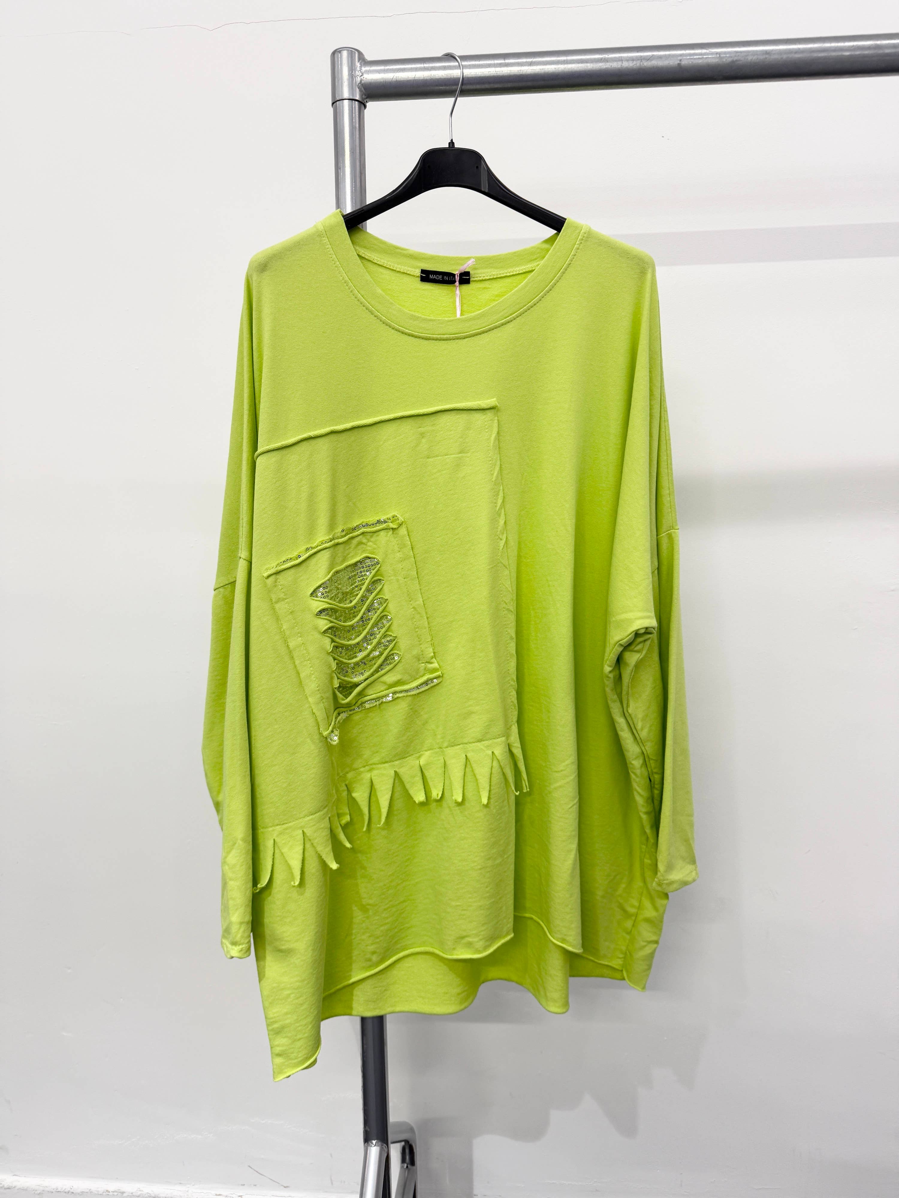 Lucy Sparks - Wholesale Tunic - Women's - Pure stretchy cotton plus size raw edged top with distressed10