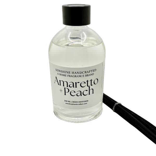 Amaretto + Peach Reed Diffusers - 200 ml for wholesale by Sunshine Handcrafted