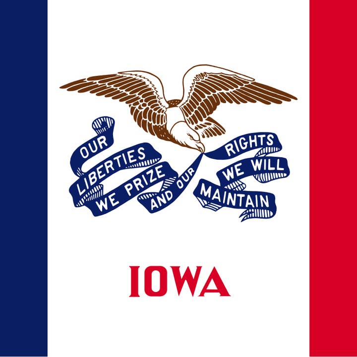 Iowa 5'x3' for wholesale by Worldwide Flags Ltd