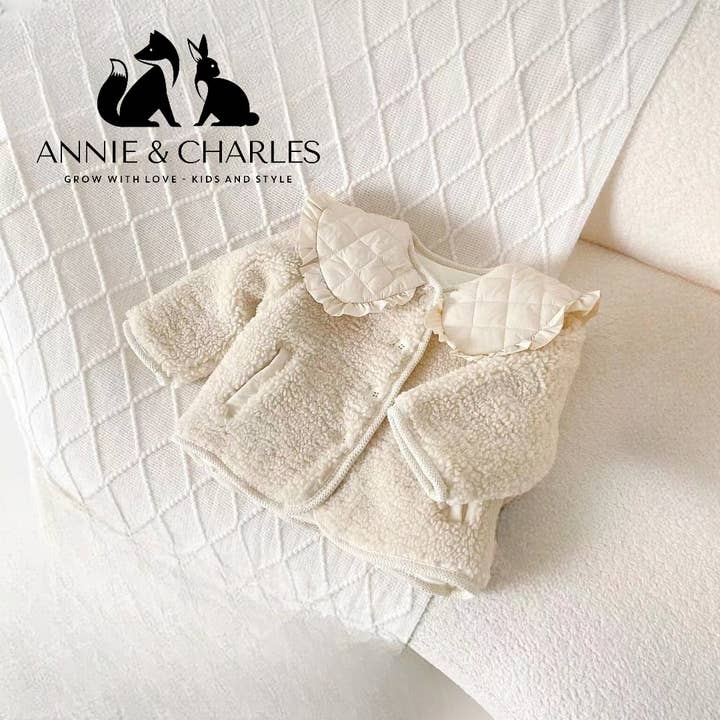 Annie & Charles - Wholesale Puffer Jacket - Kids - Annie & Charles® Teddy Jacket with Quilted Collar1