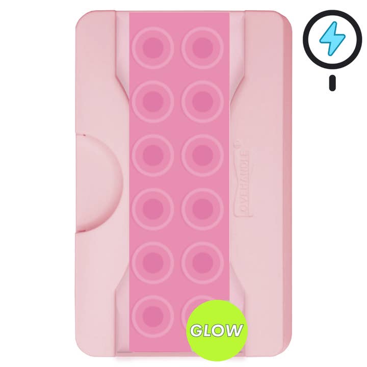 PRO Wallet For MagSafe- Bubblegum Pink Glow Suction for wholesale by LoveHandle