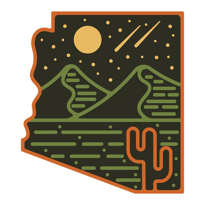 Arizona Stargazer Sticker for wholesale by EARTHWILD
