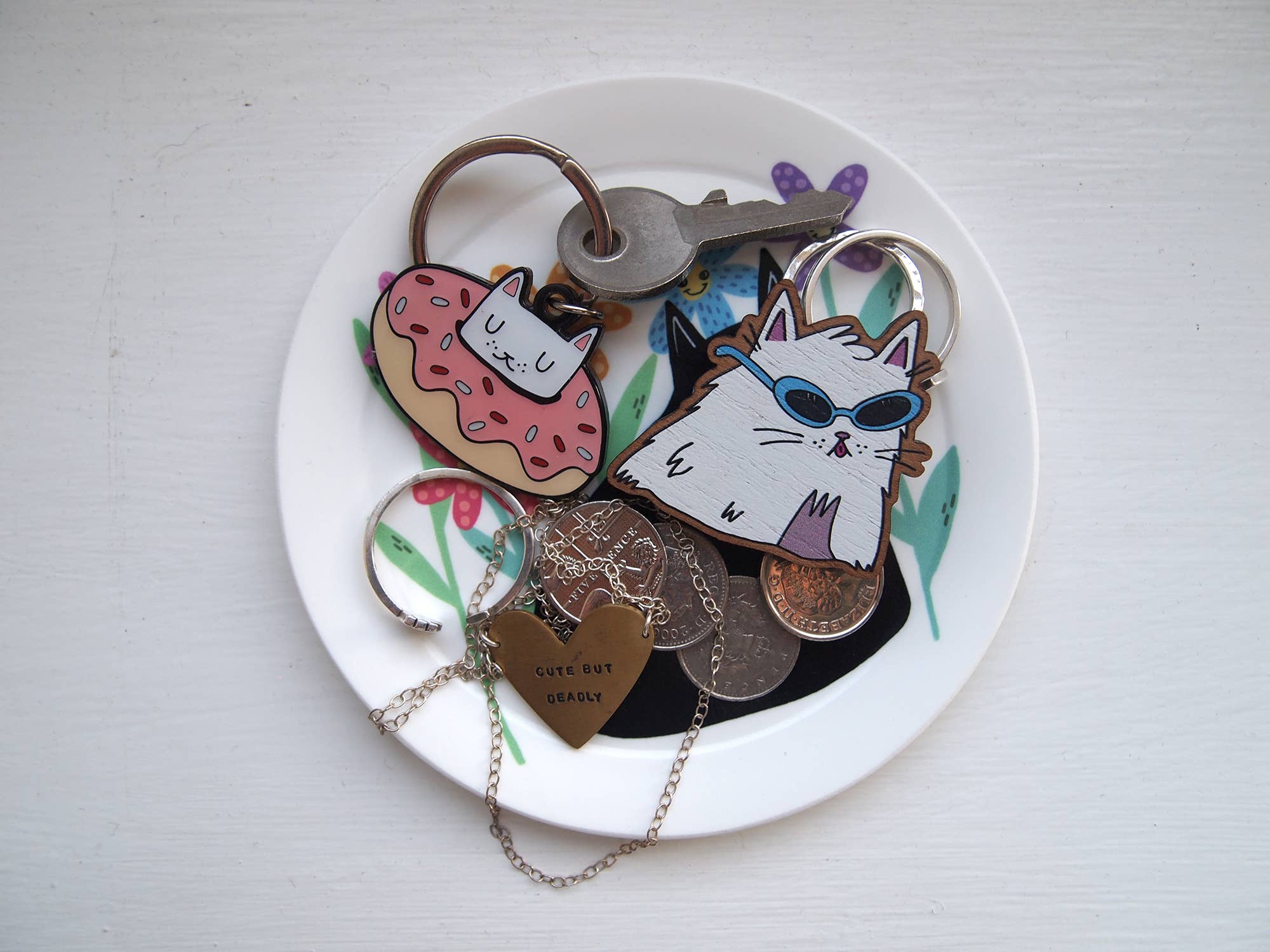 I LIKE CATS - Wholesale Jewelry Dish - Black cat trinket dish ring dish, jewellery tray5