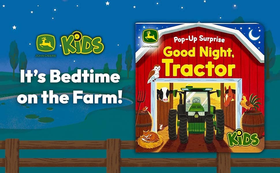 Cottage Door Press - Wholesale Book - Kids - John Deere Kids Good Night Tractor Lift a Flap Board Book3