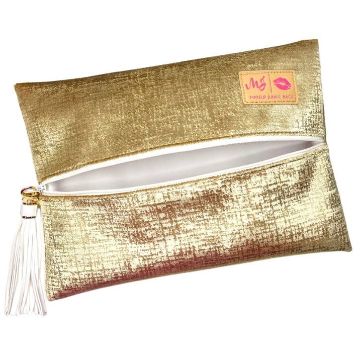 Champagne Luxe for wholesale by Makeup Junkie Bags