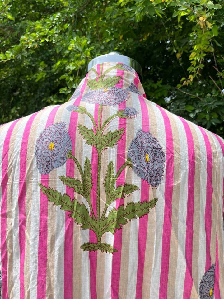 Bhawana Handicrafts - Wholesale Dress - Women's - Hand Block Printed Summer Cotton Dress with Floral Print7