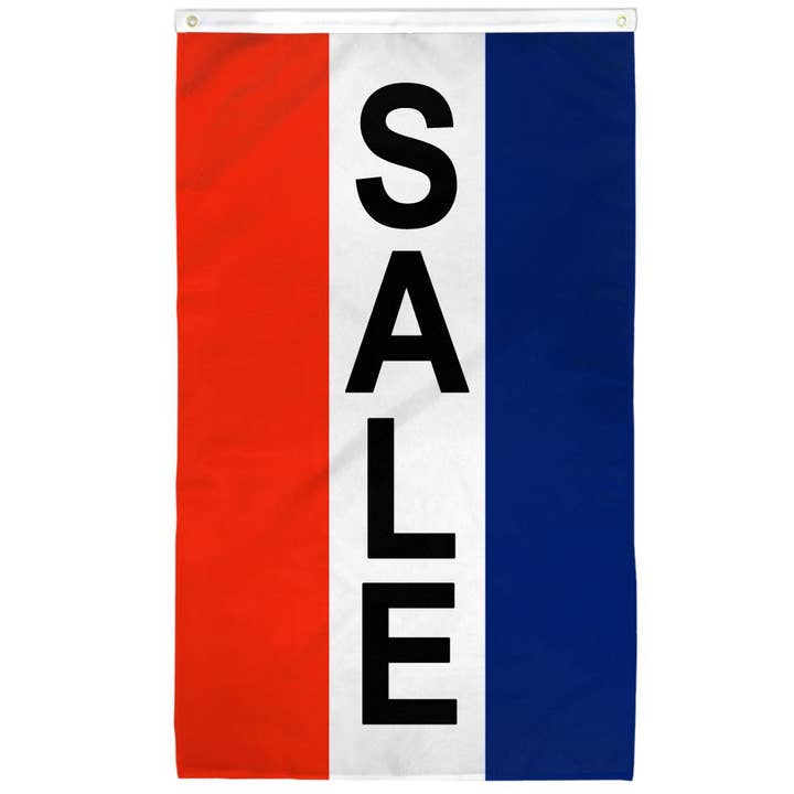 Sale (Vertical) Flag 3x5ft Poly for wholesale by Flags Importer