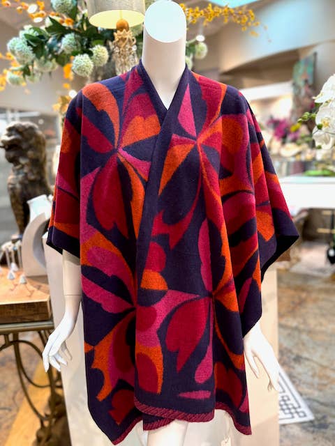 Pretty Persuasions - Wholesale Cape - Dames - CP24114 Spades Wolblend Cape Omslagdoek