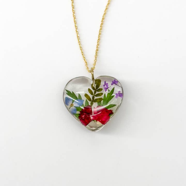 Botaniskt hjärta hänge (Mix 5) för wholesale av Belart Fair Trade