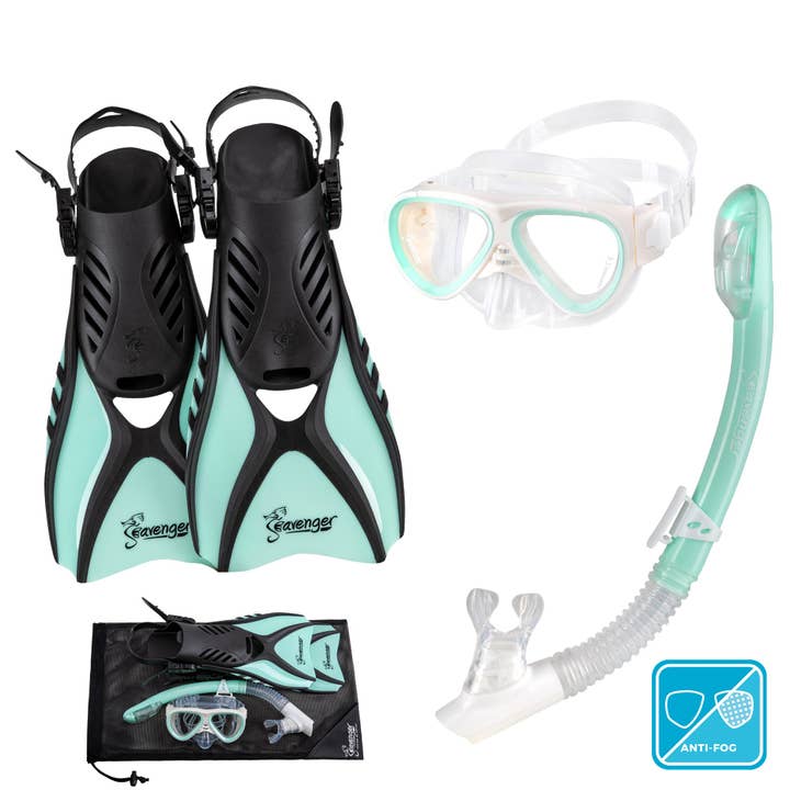 Hanalei Set da snorkeling per bambini anti-appannamento - Menta per la vendita all'ingrosso da parte di Seavenger
