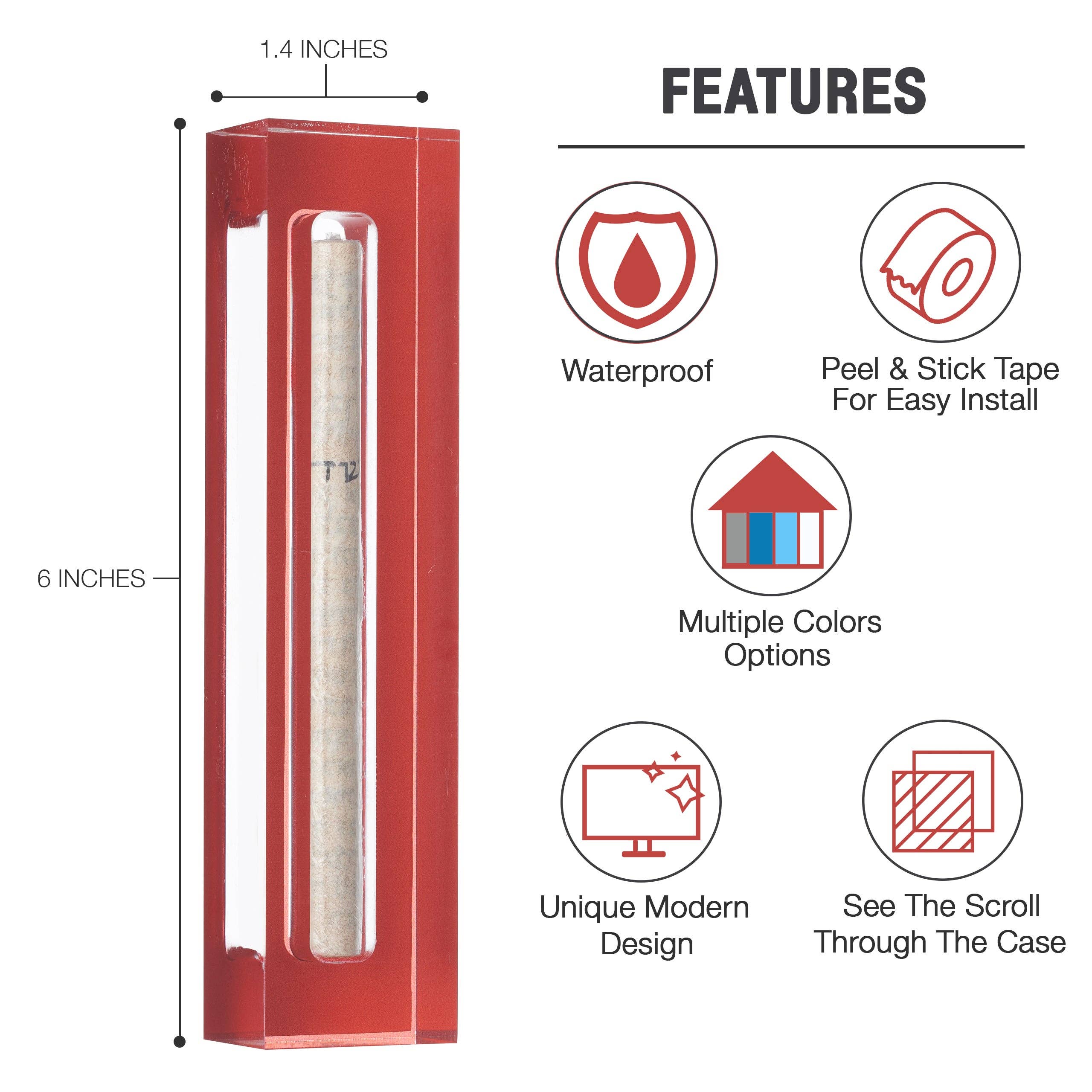 A&S Mezuzot - Wholesale Decorative Tabletop Object - Acrylic-Lucite Design29