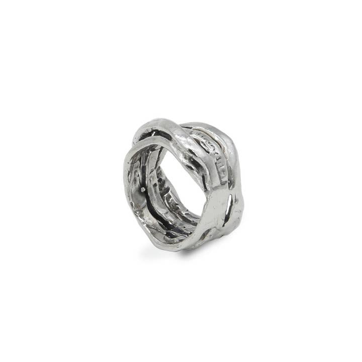Mandile Gioielli - Wholesale Band/Stacked Ring - 925 Silver Band Ring (AR003)2