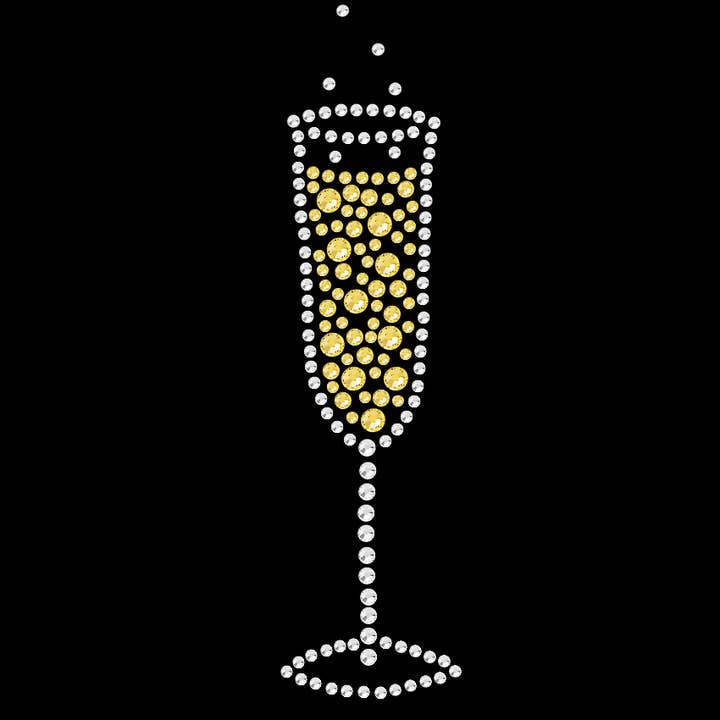 Champagne Fløjte Dame T-shirt for engroshandel hos Dog in the Closet