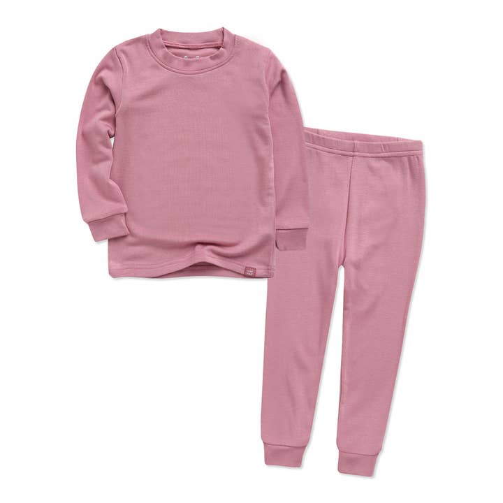 Modal Purple Pink Long Pajama Set for wholesale by Vaenait Baby