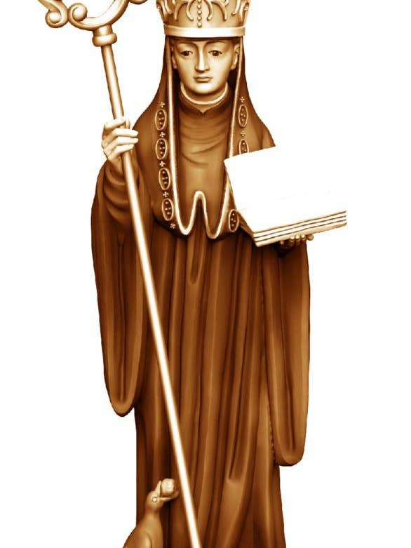 Saint Benedict of Norcia wooden Statue 15548 for wholesale by Dolfi