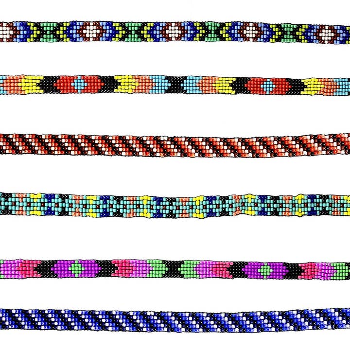 Pichincha - Wholesale Hat Accessory - Women's - Guatemalan Seed Bead Thin Strap Hat Band