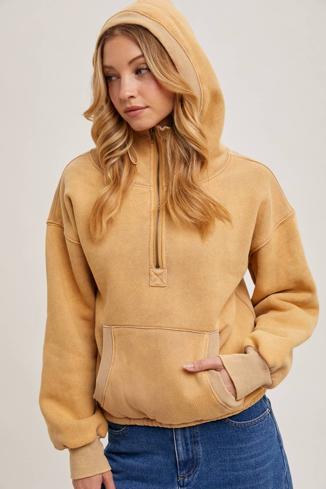 Bluivy - Vente Sweat à capuche – femme - Sweat à capuche à fermeture zippée devant avec intérieur en polaire17
