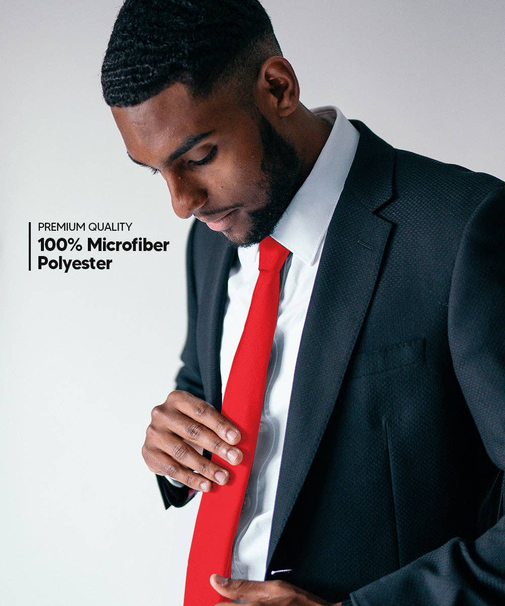 Dubal Brothers - Vente Cravate – homme - Cravate fine unie (4 paquets) par Vittorio Farina9