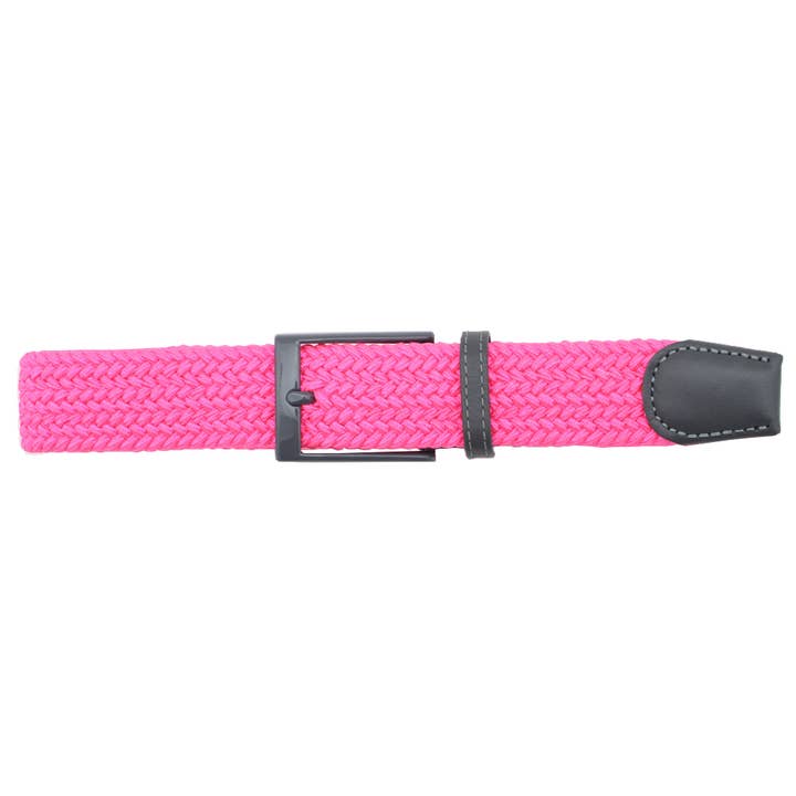 Neon Pink Elastic Belt for wholesale by DIBI