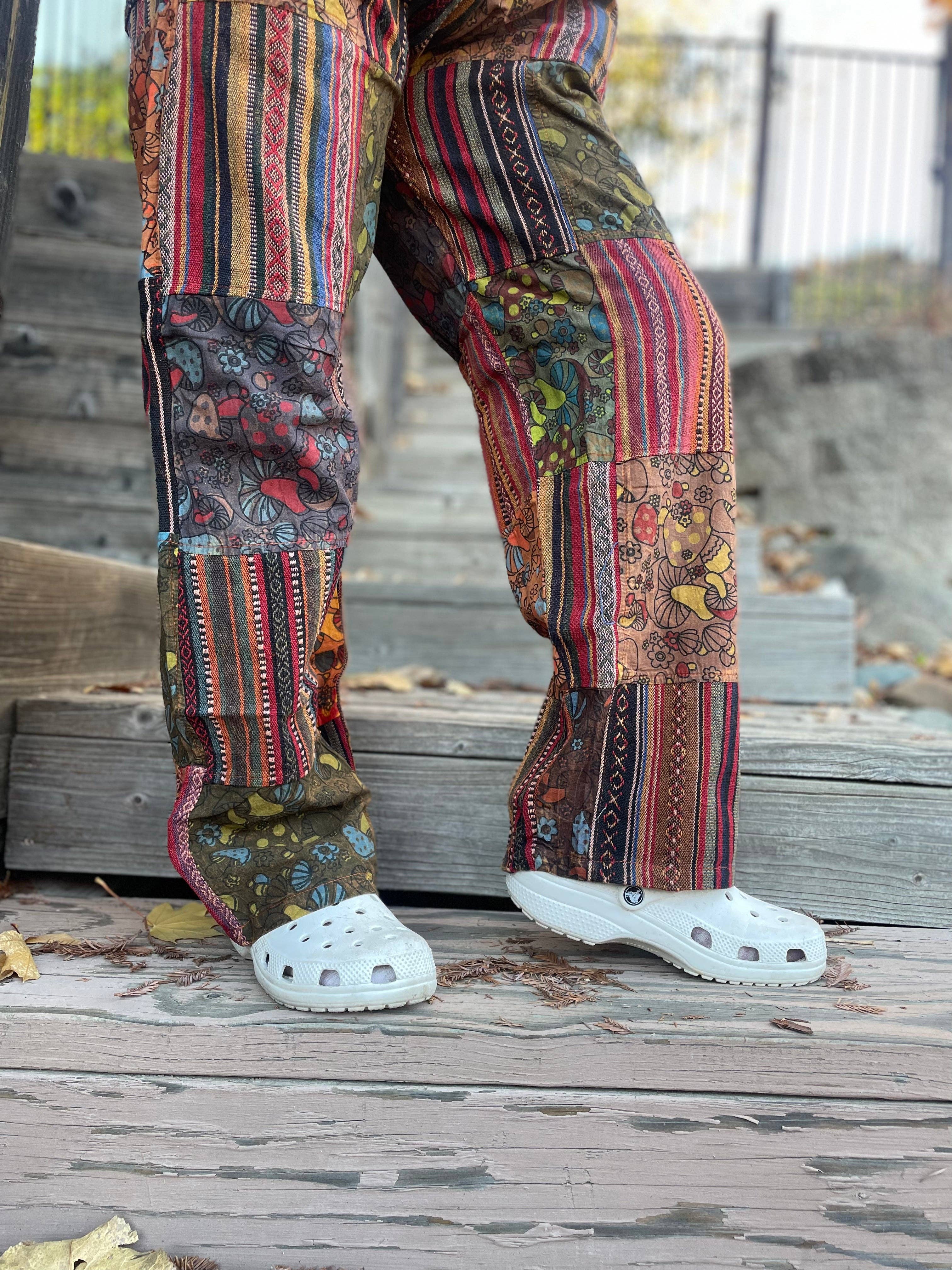 Like International - Wholesale Pants - Women's - Thick Patchwork Pants Bohemian Summer Bright Comfy Men and Women Hippy Pants Hippie5