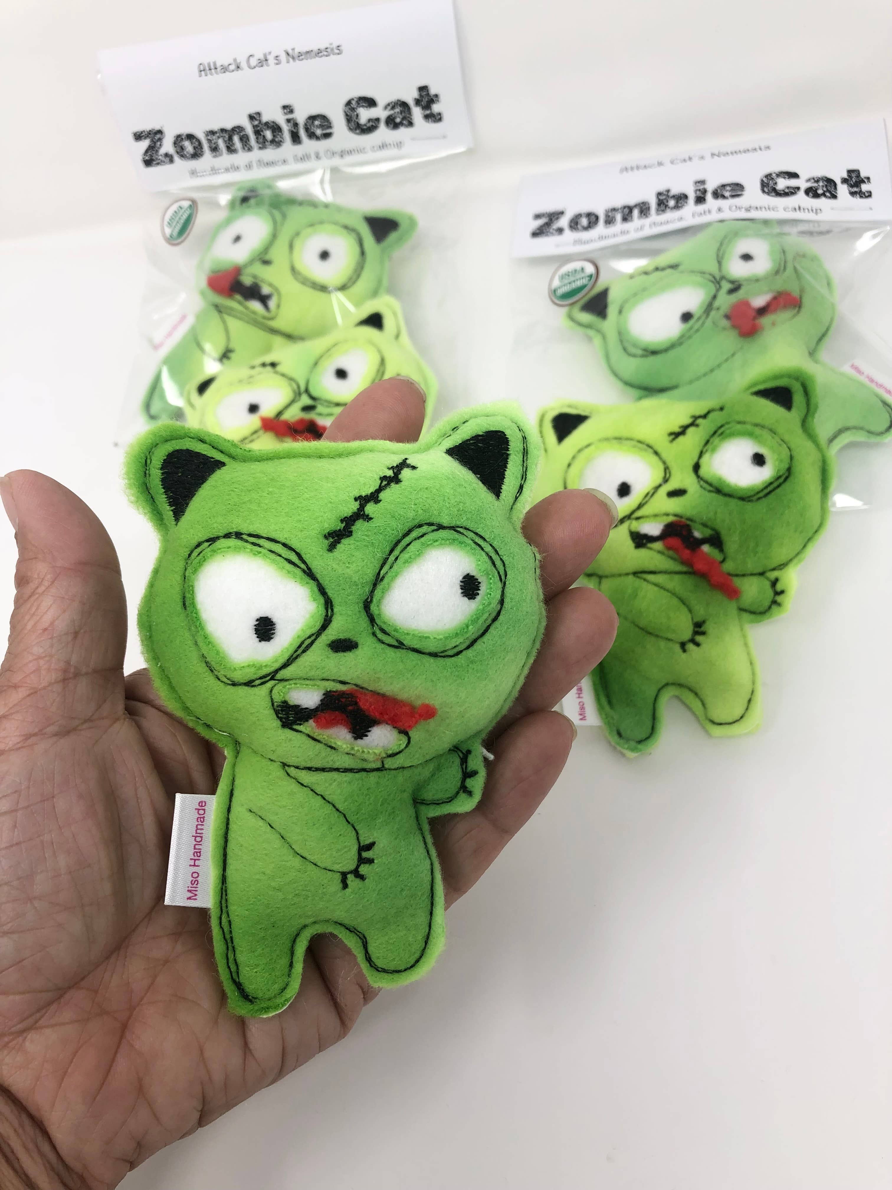 Miso Handmade - Wholesale Pet Toy - Cat - Zombie Cat Catnip Toy3