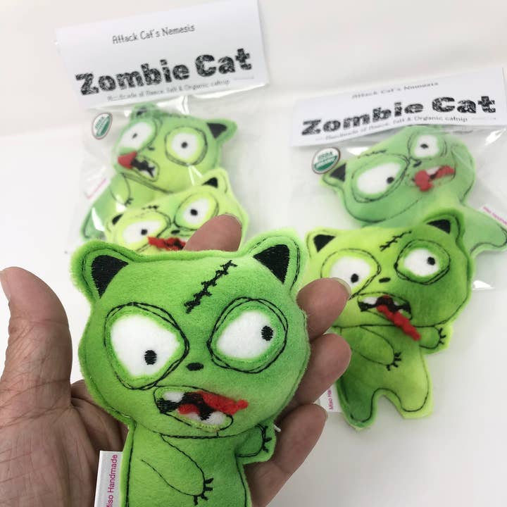 Miso Handmade - Wholesale Pet toy – Cat - Zombie Cat Catnip Toy3