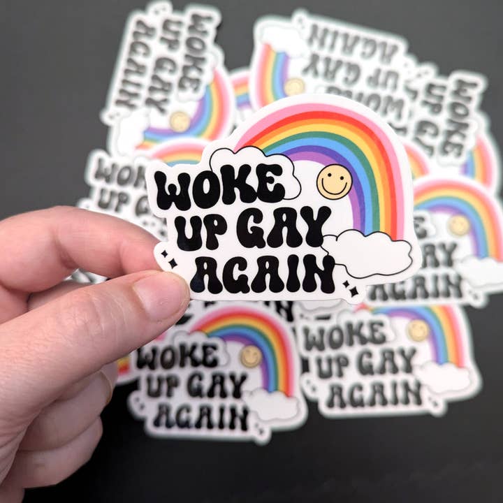 All That Raaz – wholesale Klistermärke – Woke Up Gay Again klistermärke