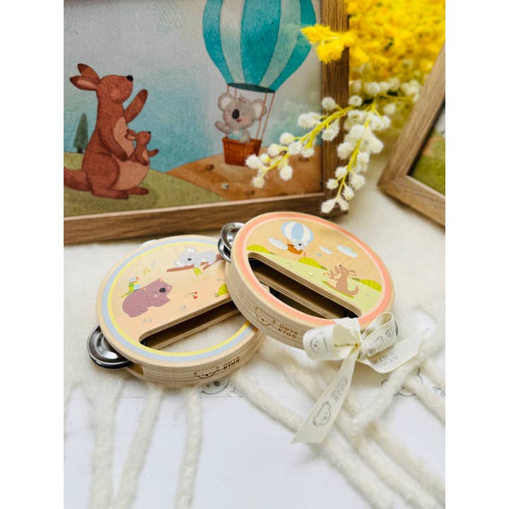 ToysLink - Wholesale Musical toy – Kids & baby - KoKo's Music Adventure Wooden Tambourines2