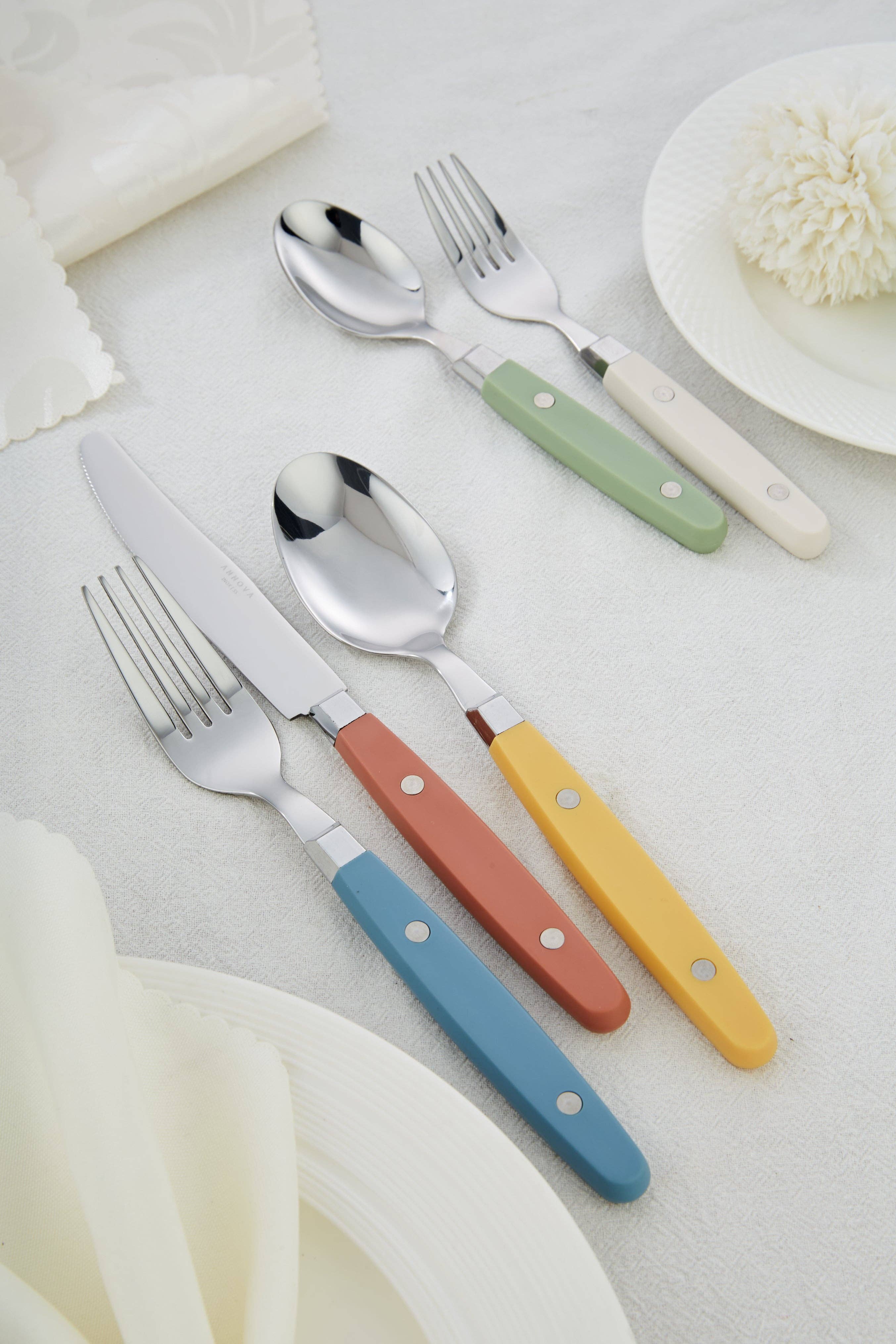 ANNOVA - Venta al por mayor Conjunto de cubiertos - Juego de Cubiertos Retro ANNOVA de 20 Piezas78