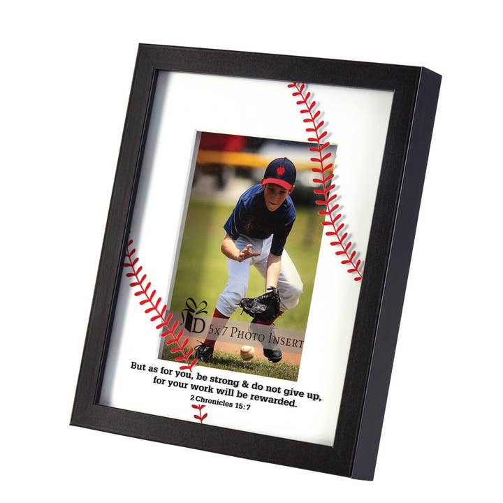 BASEBALL 2 CHRONICLES 15:7 PHOTO FRAME for wholesale by Dicksons