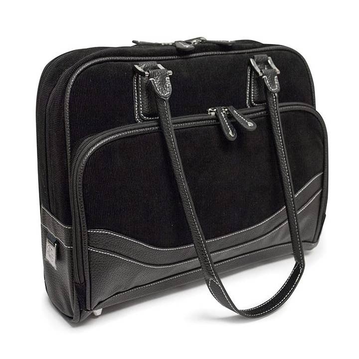 Classic Black Corduroy 14.1" Laptop Tote for wholesale by Mobile Edge LLC