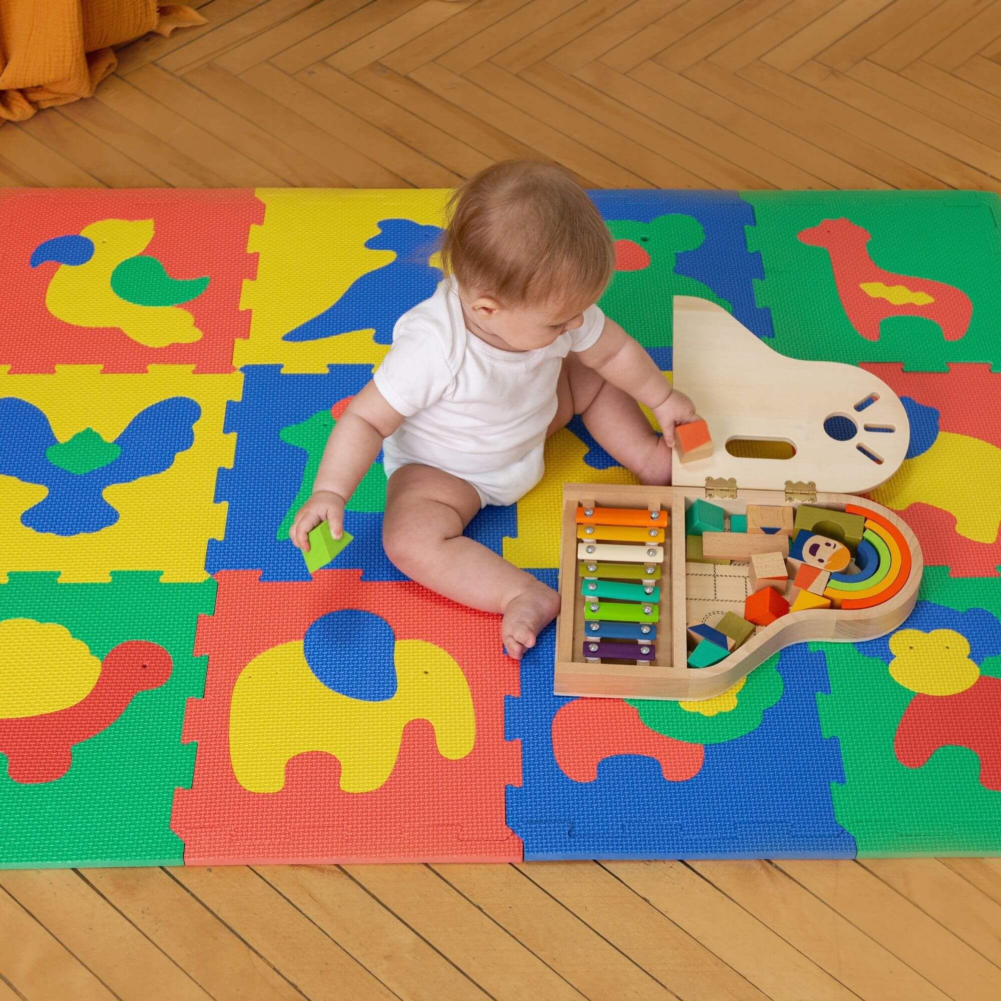 HM Hamburg Merchants GmbH – wholesale Lekmatta - Barn och baby – Hakuna Matte Skumlektäcke «Safaria Animals» 1,2 x 0,9 m5