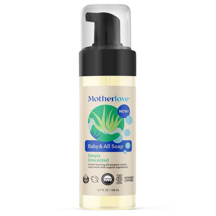 Baby & All Foaming Castile Soap 5.7oz - NEW! for wholesale by Motherlove