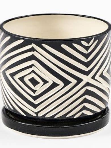 Small Zulu Planter W/ Plate for wholesale by SampleHAUS