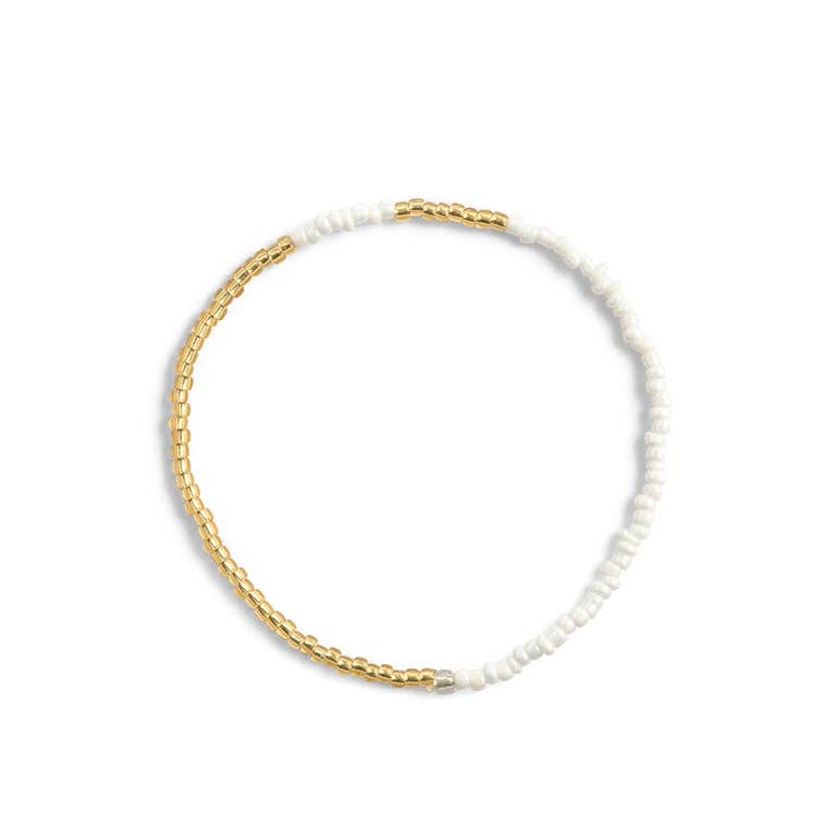 ByBazz – wholesale Beaded bracelet – Armband Gold and Glow0