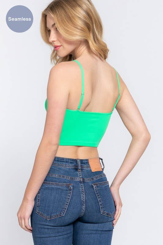 Active Basic | Active USA - Vente Caraco – femme - Camisole côtelée sans coutures à col rond5