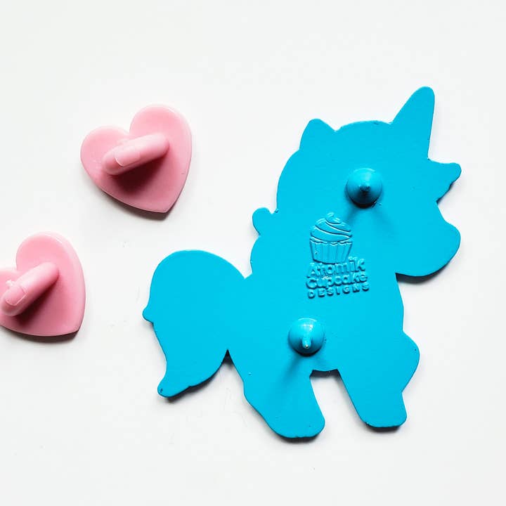 Atomik Cupcake Designs - Wholesale Lapel Pin/Button - Animal Cookies Kawaii Unicorn 1.75 Inch Soft Enamel Pin4