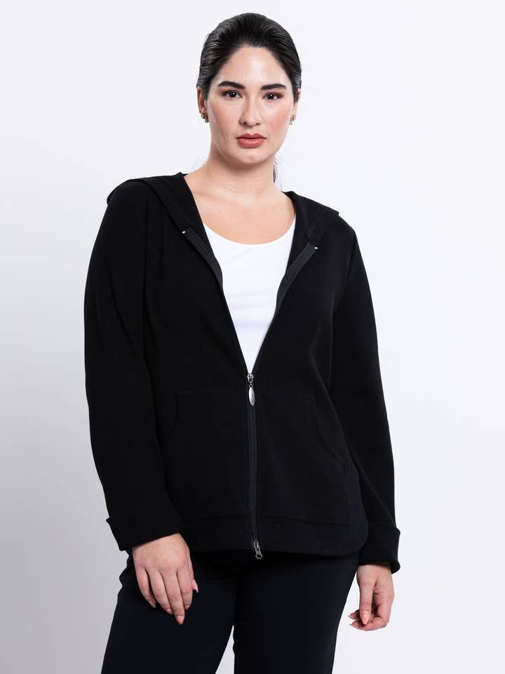 Giacca Bowen, Nera, Cotone per la vendita all'ingrosso da parte di Blue Sky Clothing Co LLC