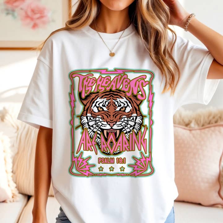 The Heavens are Roaring Graphic Tee #0298 for wholesale by Urban Edge Co.