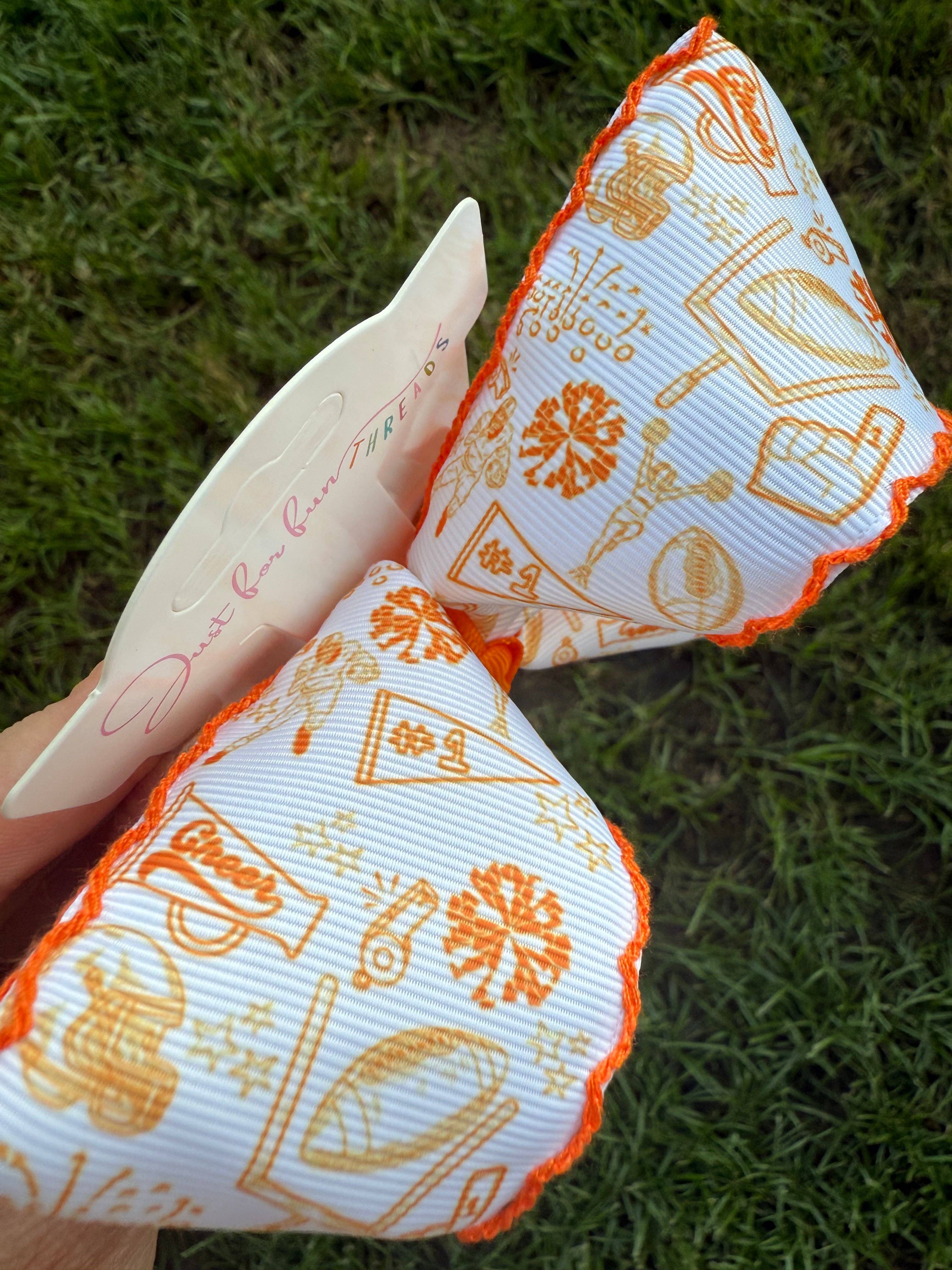 Just For Fun Threads – wholesale Hair bow – Kids – Stadium Style Moonstitch Hair Bows4