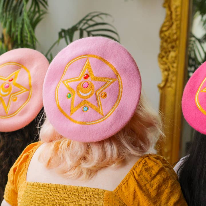 Clammy Heart - Wholesale Beret - Women's - Crystal Star Embroidered Beret!1