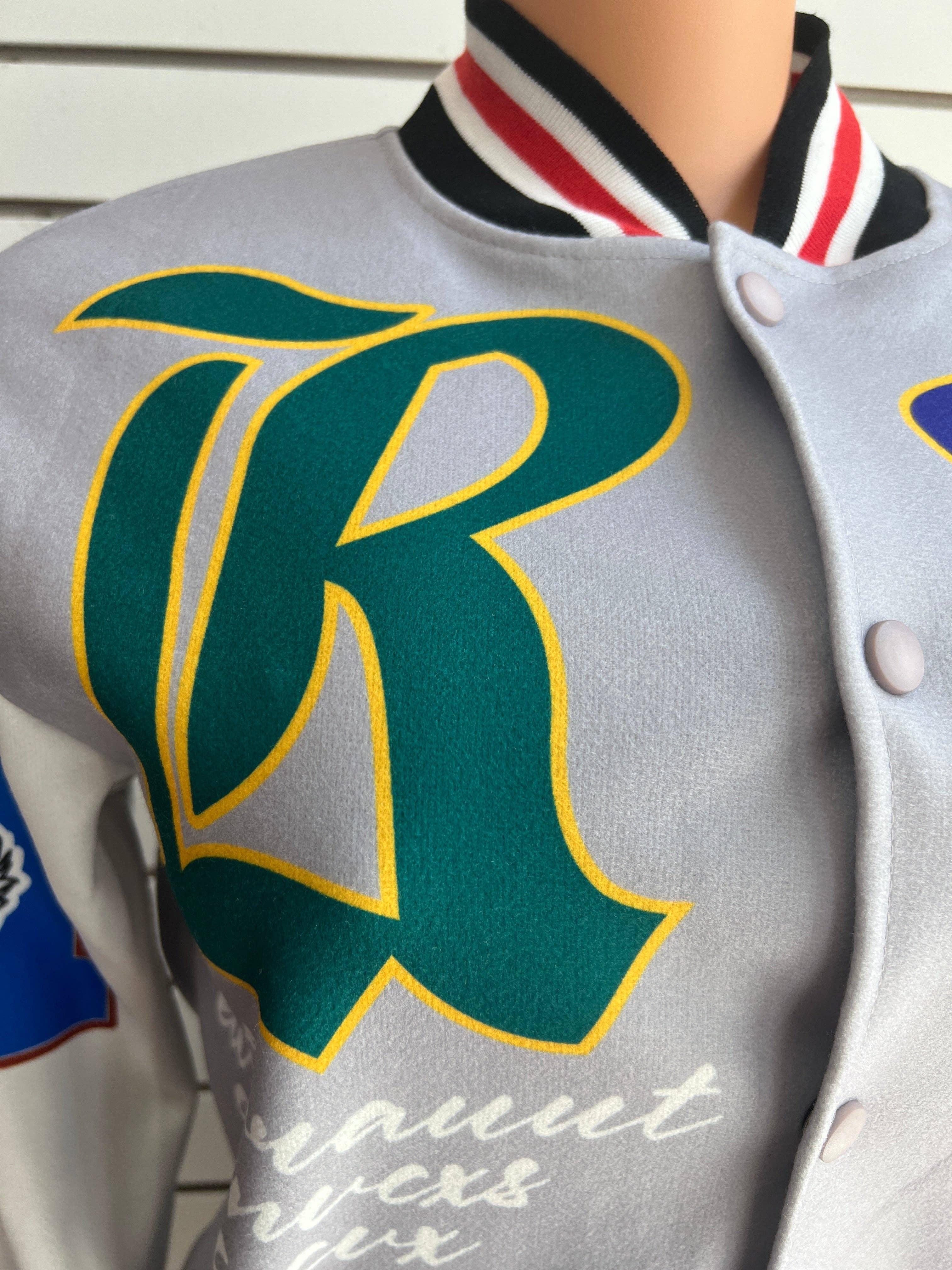 MB Fashion Wholesale - Wholesale Varsity/Baseball Jacket - Women's - MB FASHION BOLD PRINTED THIN VARSITY JACKET 3667LY2