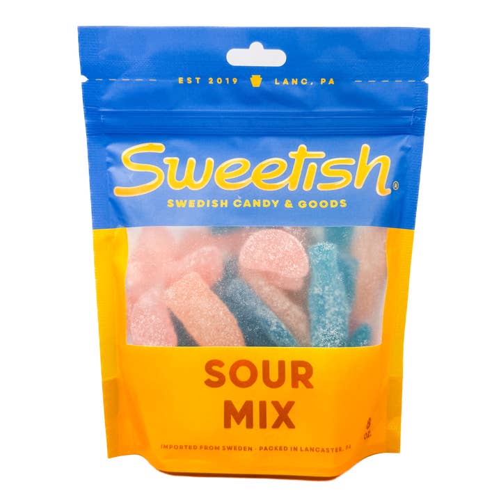 Sweetish- Swedish Candy Wholesale - Venta al por mayor Gominolas - Bolsa de 1/2 libra de Mezcla Ácida Sweetish Signature0