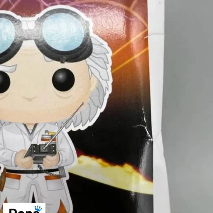 REMOVED BRAND - Wholesale Figurine Toy - Kids - 50 Dr. Emmett Brown - Back To The Future - Box Damaged Funko POP