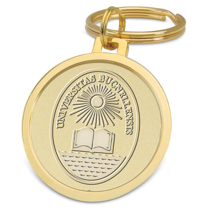 Bucknell Bison Gold Key Ring for wholesale by Collegiate Gifts and Accessories