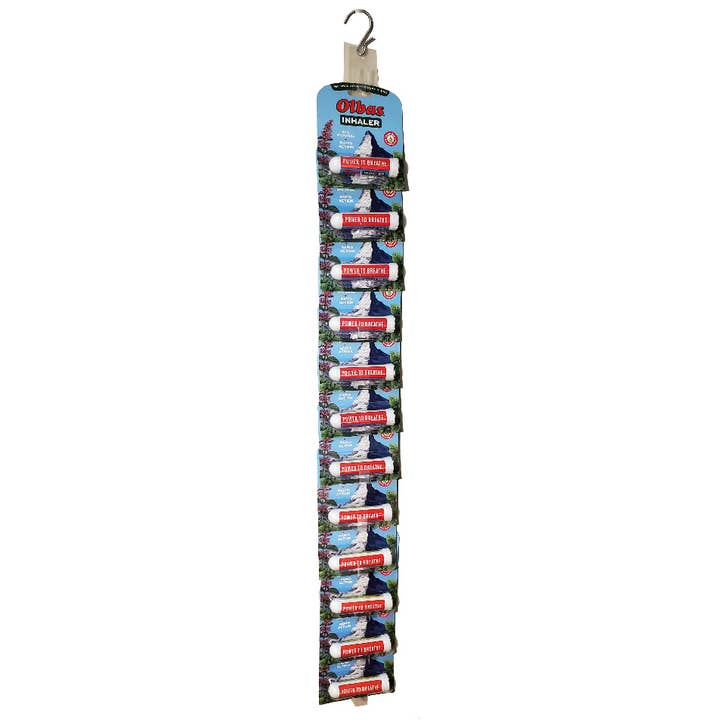 Olbas Herbal Remedies - Wholesale Aromatherapy Inhaler - Olbas Inhaler - 12 Pack Clip Strip Display