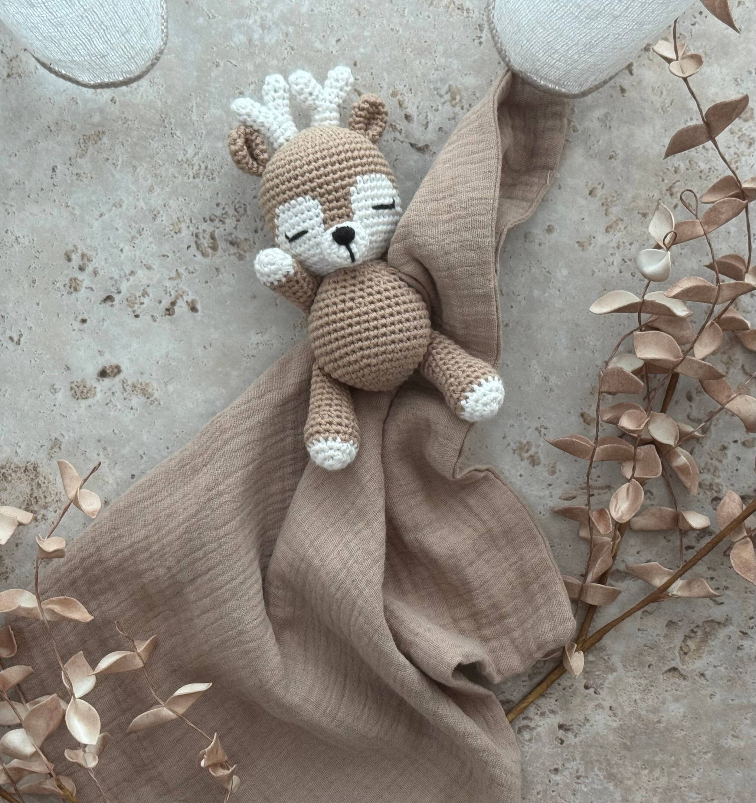 Eyvie Rose - Wholesale Handheld Rattle - Baby - 100% Cotton Woodland Animal Crochet Companion 5